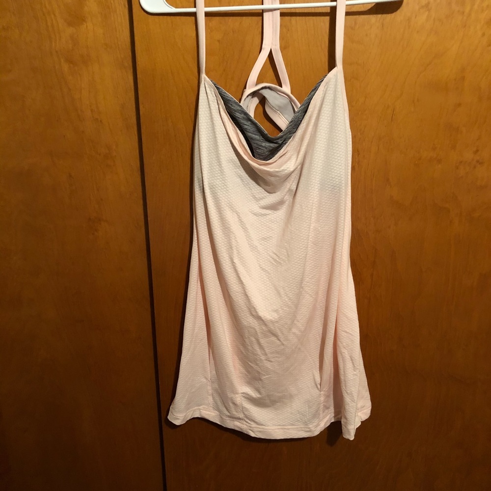 Lululemon tank top with the in bra and open back